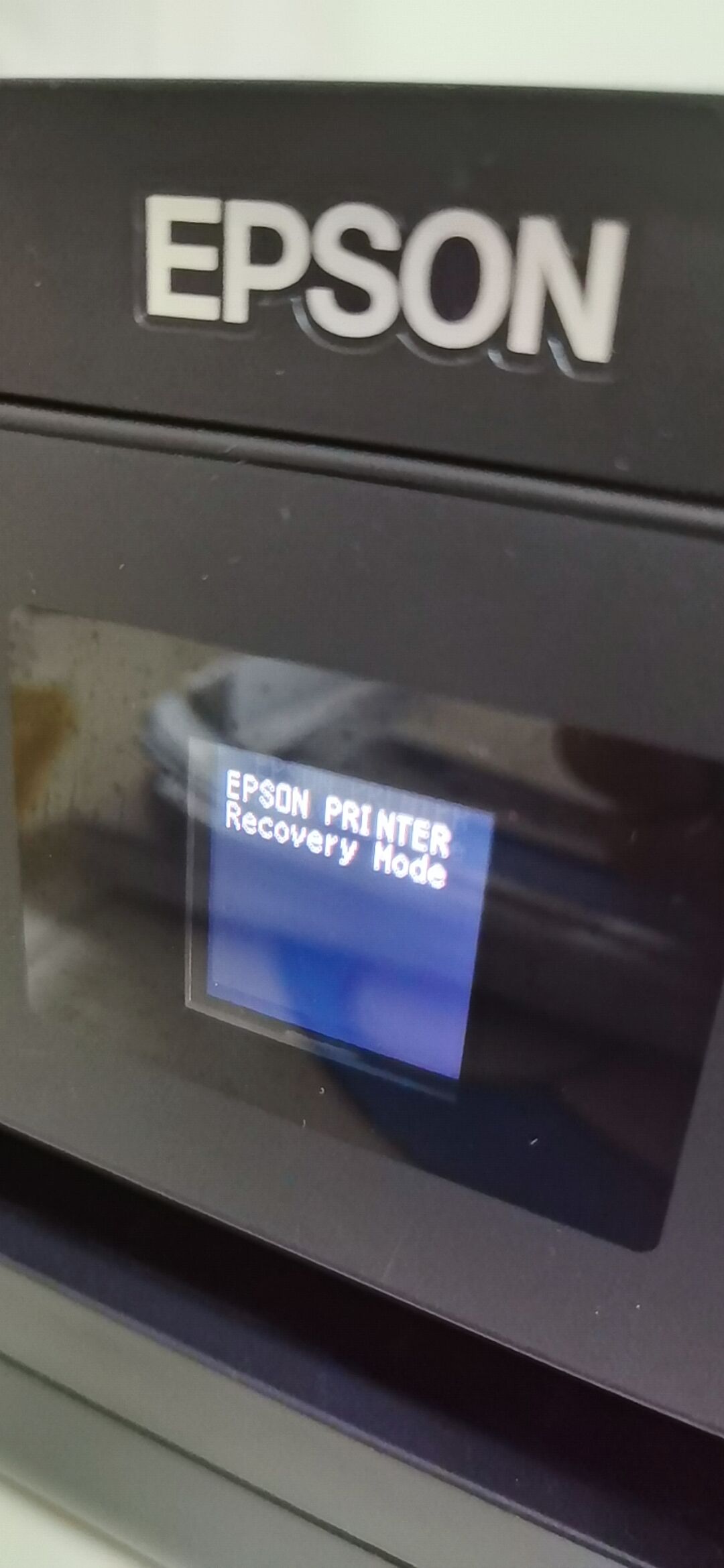 epson L485 wf7728 wf3720 L655 l455开机显示printer mode 怎样修复好